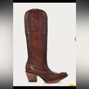 E1570 Women’s Embroidery Cognac J Toe